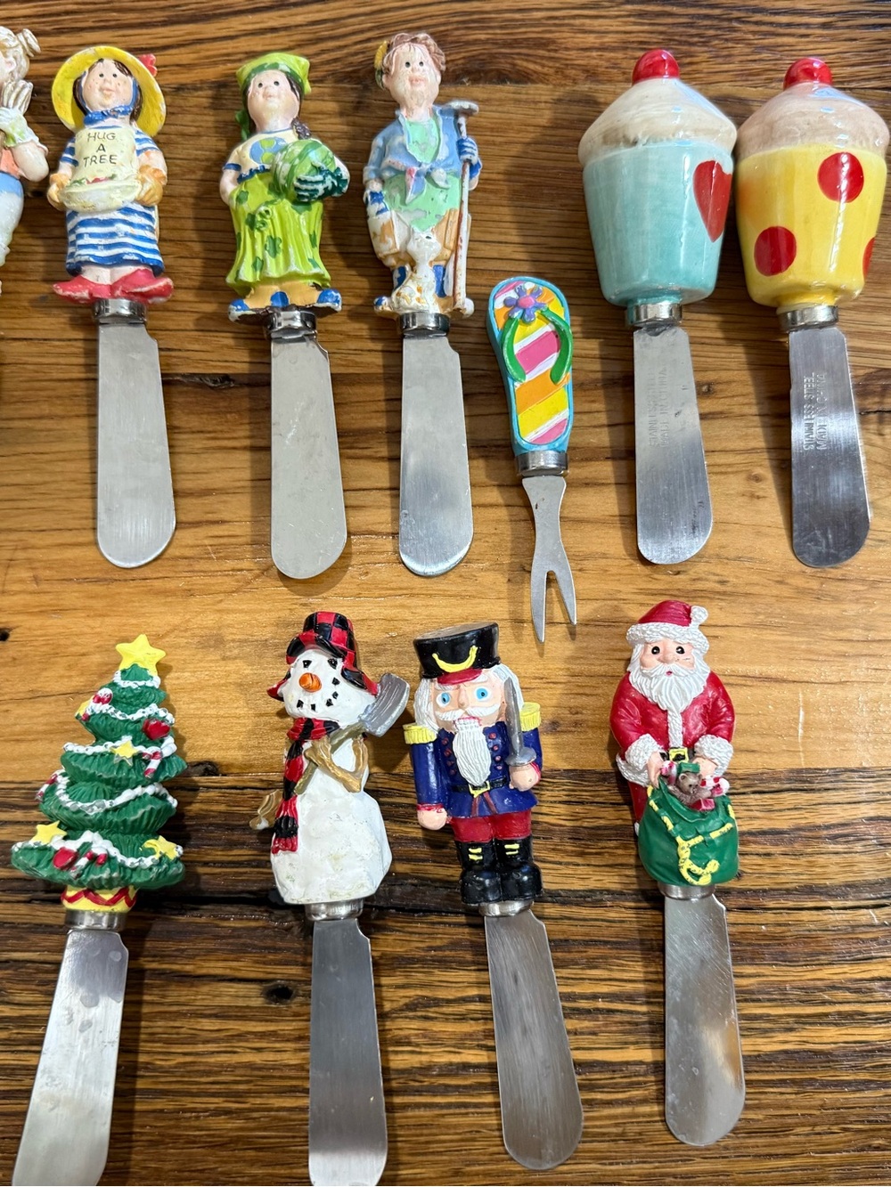 Boston Warehouse 11pc Stainless Steel Reusable Spreader Knife Mixed Set